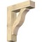 Ekena Millwork Funston Block Rough Sawn Bracket w/ Offset Brace, Douglas Fir, 8"W x 30"D x 36"H BKT0806X30X36FST05RDF - alternate 1